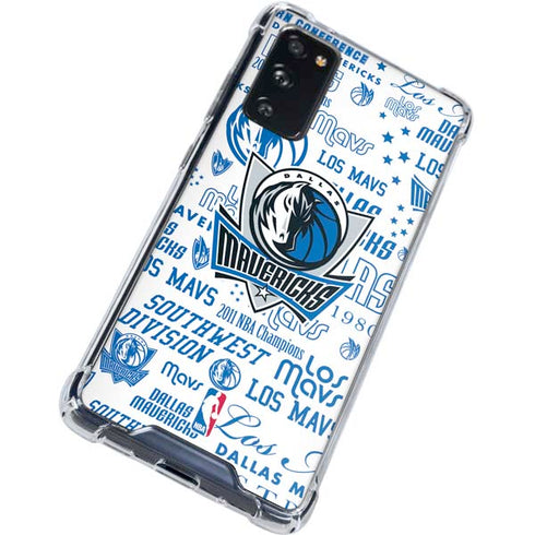 NBA Dallas Mavericks Historic Blast Galaxy S20 FE Clear Case